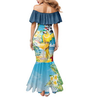 Funny Tropical Christmas Family Matching Mermaid Dress and Hawaiian Shirt Tis The Season To Get Tipsy LT7 - Polynesian Pride