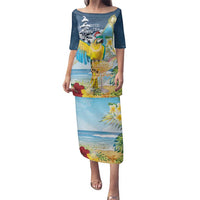 Funny Tropical Christmas Family Matching Puletasi and Hawaiian Shirt Tis The Season To Get Tipsy