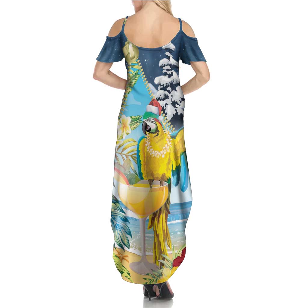 Funny Tropical Christmas Family Matching Summer Maxi Dress and Hawaiian Shirt Tis The Season To Get Tipsy LT7 - Polynesian Pride