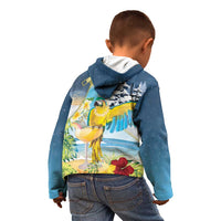 Funny Tropical Christmas Kid Hoodie Tis The Season To Get Tipsy