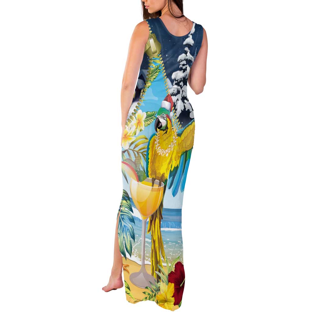 Funny Tropical Christmas Tank Maxi Dress Tis The Season To Get Tipsy