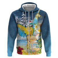 Funny Tropical Christmas Zip Hoodie Tis The Season To Get Tipsy LT7 Zip Hoodie Colorful - Polynesian Pride