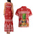 Hawaii Pineapple Christmas Couples Matching Tank Maxi Dress and Hawaiian Shirt Mele Kalikimaka LT7 - Polynesian Pride
