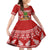 Hawaii Pineapple Christmas Family Matching Summer Maxi Dress and Hawaiian Shirt Mele Kalikimaka LT7 Daughter's Dress Red - Polynesian Pride