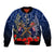 Anzac Bomber Jacket Ausralia Aboriginal Mix New Zealand Slouch Hats LT7 Unisex Blue - Polynesian Pride
