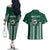 Hawaii Rainbow Warriors Personalized Couples Matching Off The Shoulder Long Sleeve Dress and Hawaiian Shirt Kakau Ikakai Laau Pama