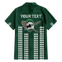 Hawaii Rainbow Warriors Personalized Family Matching Short Sleeve Bodycon Dress and Hawaiian Shirt Kakau Ikakai Laau Pama