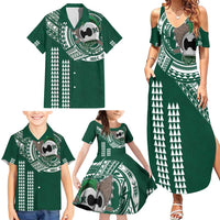 Hawaii Rainbow Warriors Personalized Family Matching Summer Maxi Dress and Hawaiian Shirt Kakau Ikakai Laau Pama