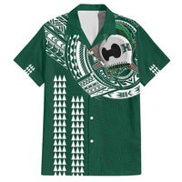Hawaii Rainbow Warriors Personalized Hawaiian Shirt Kakau Ikaika Laau Pama LT7 Green - Polynesian Pride
