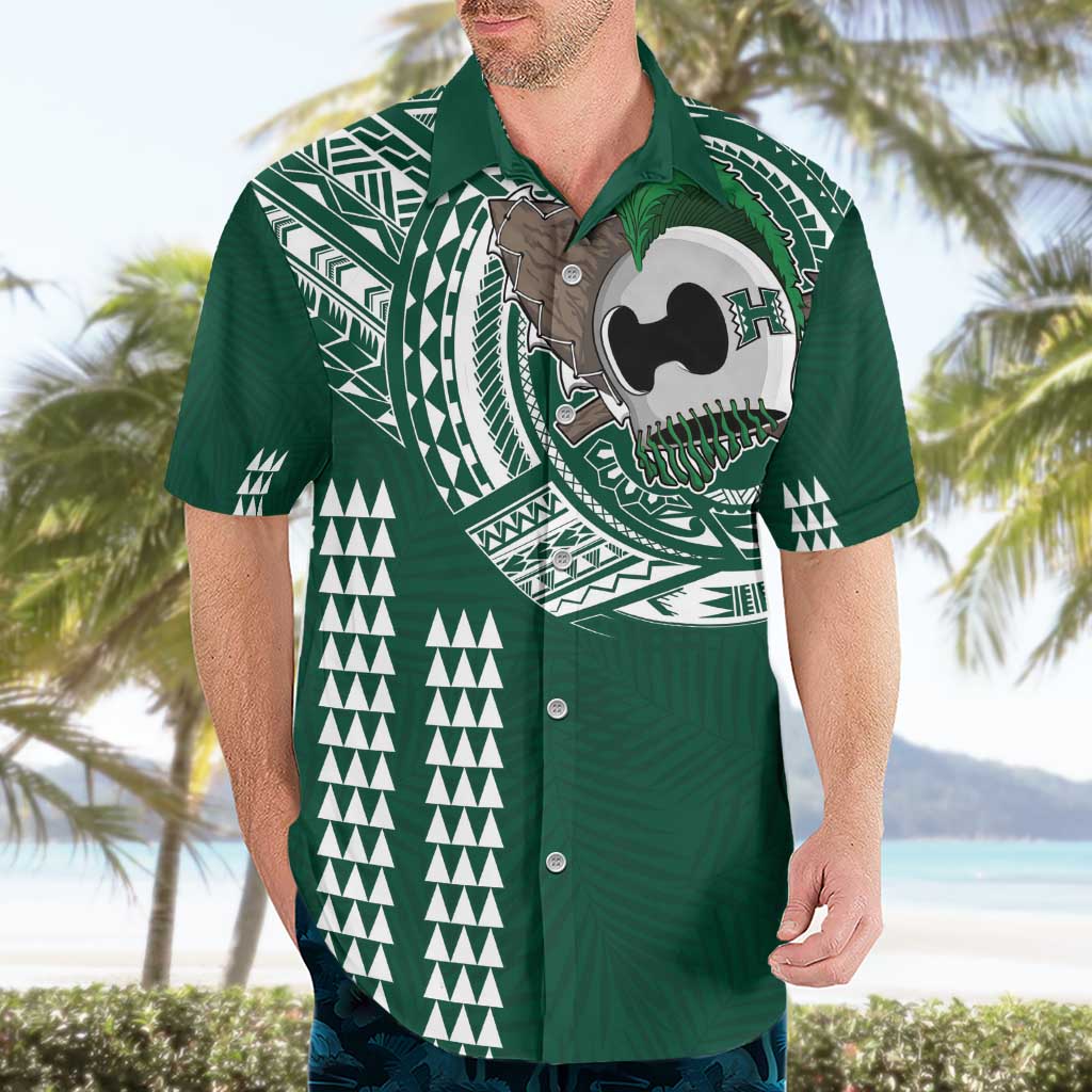 Hawaii Rainbow Warriors Personalized Hawaiian Shirt Kakau Ikaika Laau Pama LT7 - Polynesian Pride