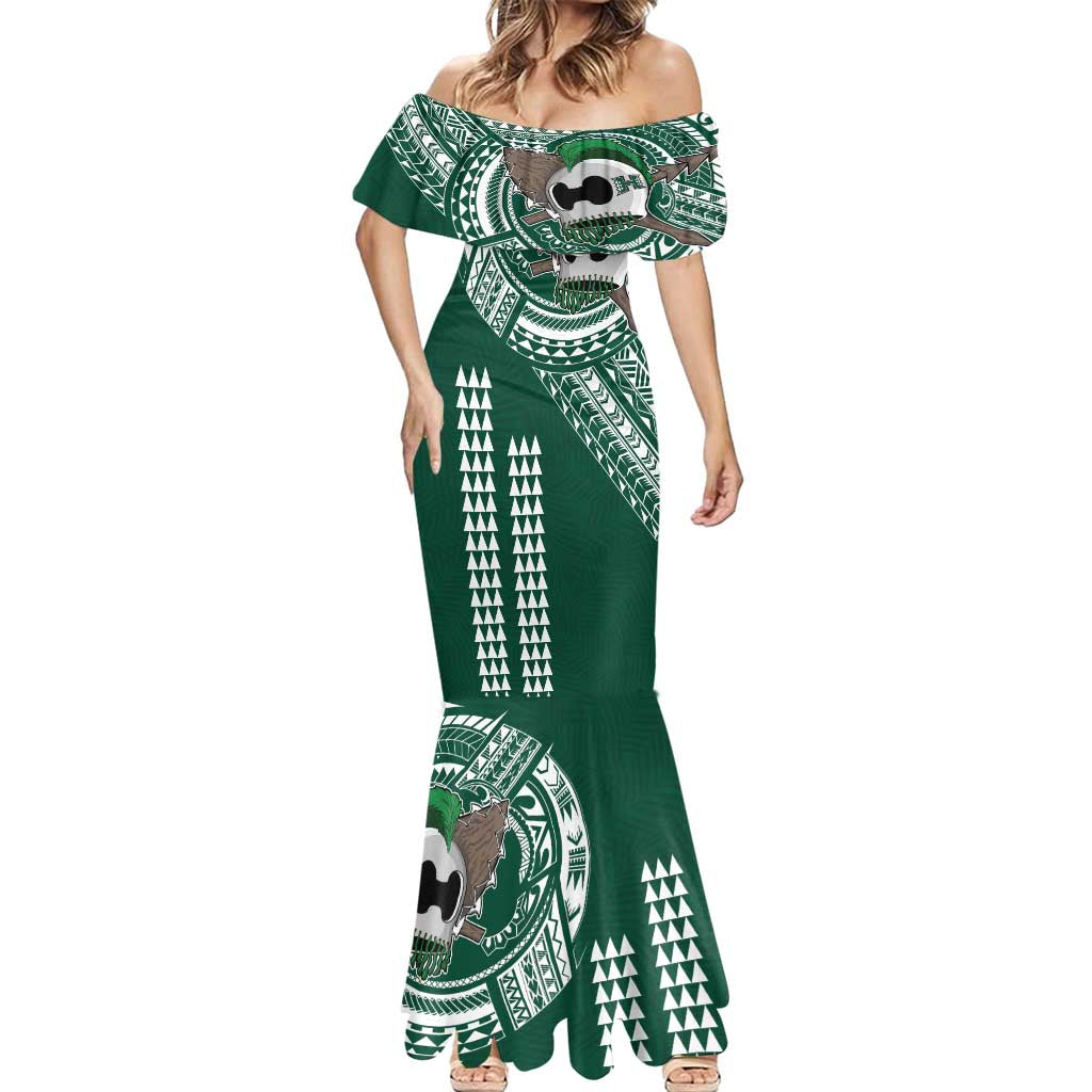 Hawaii Rainbow Warriors Personalized Mermaid Dress Kakau Ikaika Laau Pama LT7 - Polynesian Pride