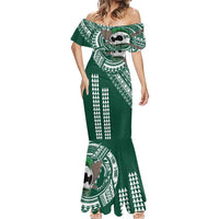 Hawaii Rainbow Warriors Personalized Mermaid Dress Kakau Ikaika Laau Pama LT7 - Polynesian Pride