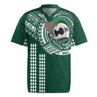 Hawaii Rainbow Warriors Personalized Rugby Jersey Kakau Ikaika Laau Pama LT7 Green - Polynesian Pride