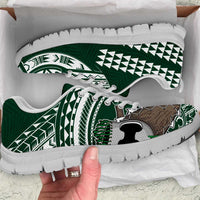 Hawaii Rainbow Warriors Sneakers Kakau Ikakai Laau Pama LT7 Green - Polynesian Pride