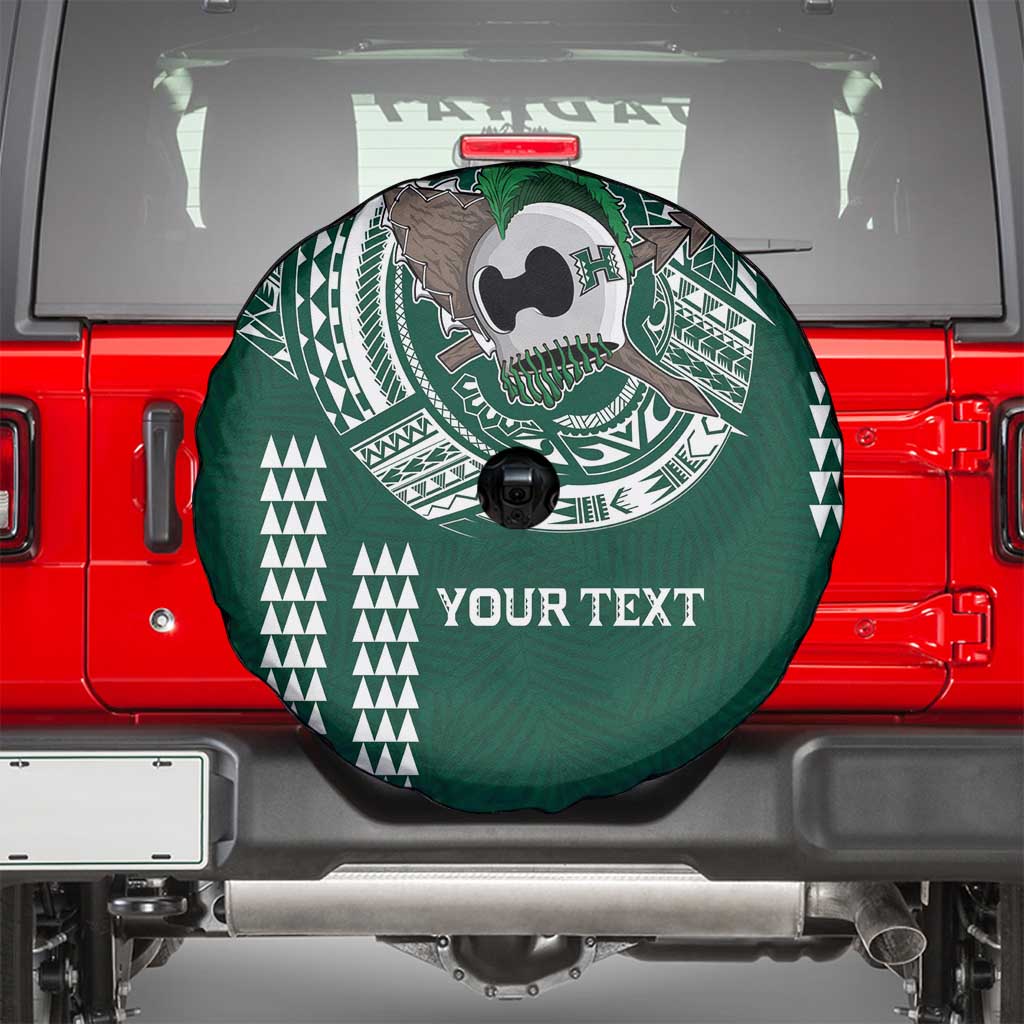 Hawaii Rainbow Warriors Personalized Spare Tire Cover Kakau Ikaika Laau Pama LT7 - Polynesian Pride