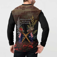 Australia - New Zealand ANZAC Button Sweatshirt Gallipoli ANZAC Cove Landing