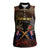 Australia - New Zealand ANZAC Women Sleeveless Polo Shirt Gallipoli ANZAC Cove Landing