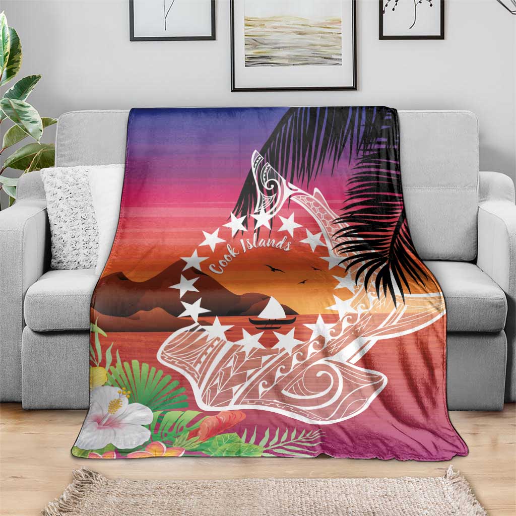 Kia Orana Cook Islands Blanket Sunset Dream