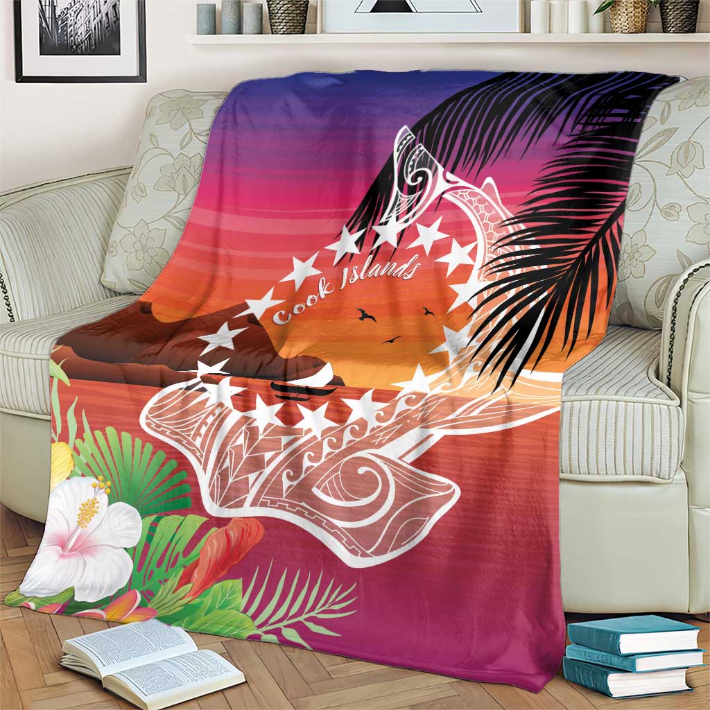 Kia Orana Cook Islands Blanket Sunset Dream