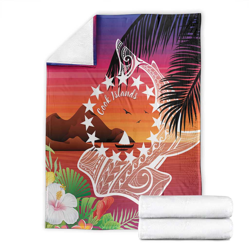 Kia Orana Cook Islands Blanket Sunset Dream