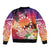 Kia Orana Cook Islands Bomber Jacket Sunset Dream