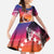 Kia Orana Cook Islands Family Matching Off Shoulder Maxi Dress and Hawaiian Shirt Sunset Dream