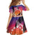 Kia Orana Cook Islands Family Matching Off Shoulder Maxi Dress and Hawaiian Shirt Sunset Dream