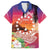 Kia Orana Cook Islands Family Matching Off Shoulder Maxi Dress and Hawaiian Shirt Sunset Dream