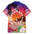 Kia Orana Cook Islands Family Matching Off Shoulder Maxi Dress and Hawaiian Shirt Sunset Dream