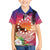 Kia Orana Cook Islands Family Matching Off Shoulder Maxi Dress and Hawaiian Shirt Sunset Dream