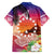 Kia Orana Cook Islands Family Matching Short Sleeve Bodycon Dress and Hawaiian Shirt Sunset Dream