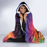 Kia Orana Cook Islands Hooded Blanket Sunset Dream