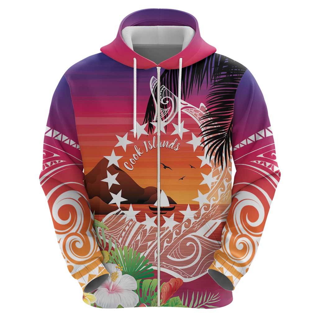 Kia Orana Cook Islands Hoodie Sunset Dream