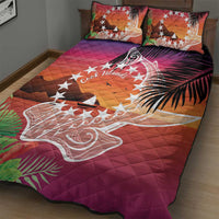 Kia Orana Cook Islands Quilt Bed Set Sunset Dream
