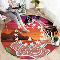 Kia Orana Cook Islands Round Carpet Sunset Dream