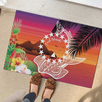 Kia Orana Cook Islands Rubber Doormat Sunset Dream