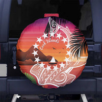 Kia Orana Cook Islands Spare Tire Cover Sunset Dream