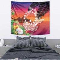 Kia Orana Cook Islands Tapestry Sunset Dream