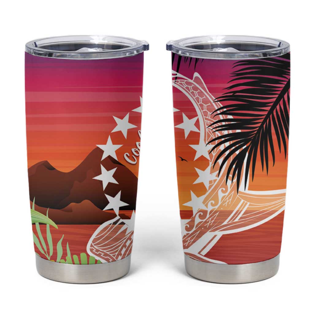 Kia Orana Cook Islands Tumbler Cup Sunset Dream
