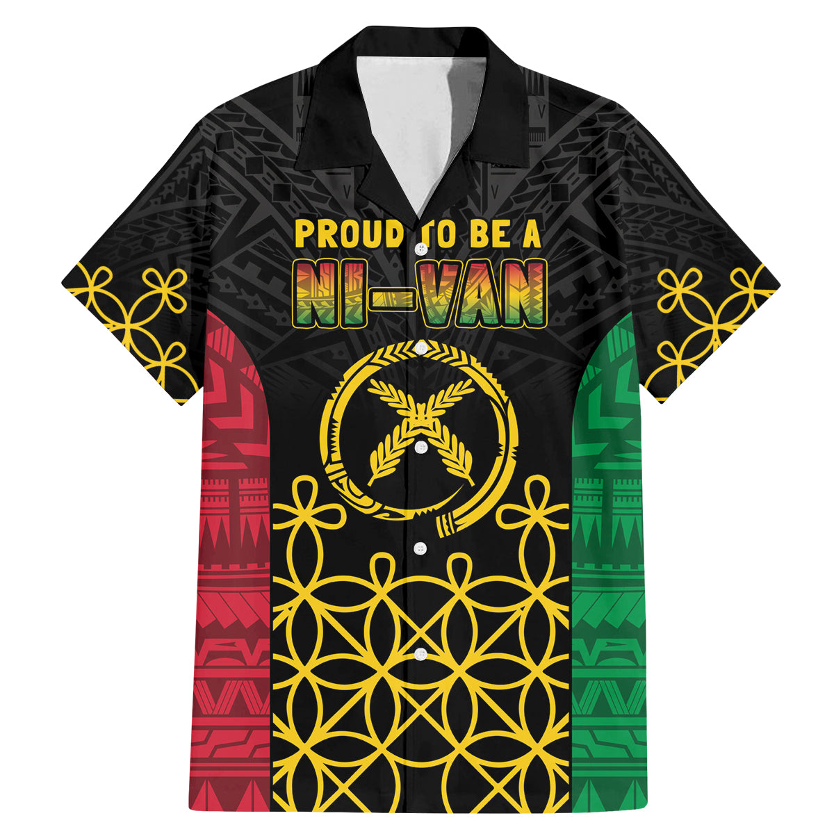 Vanuatu Indipendens Dei Family Matching Mermaid Dress and Hawaiian Shirt Tribal Sand Drawing