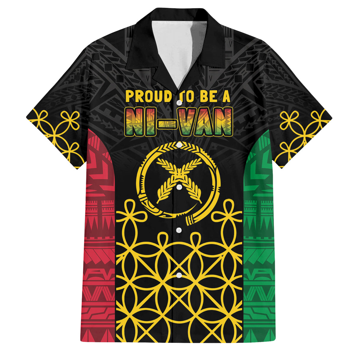 Vanuatu Indipendens Dei Family Matching Off Shoulder Short Dress and Hawaiian Shirt Tribal Sand Drawing