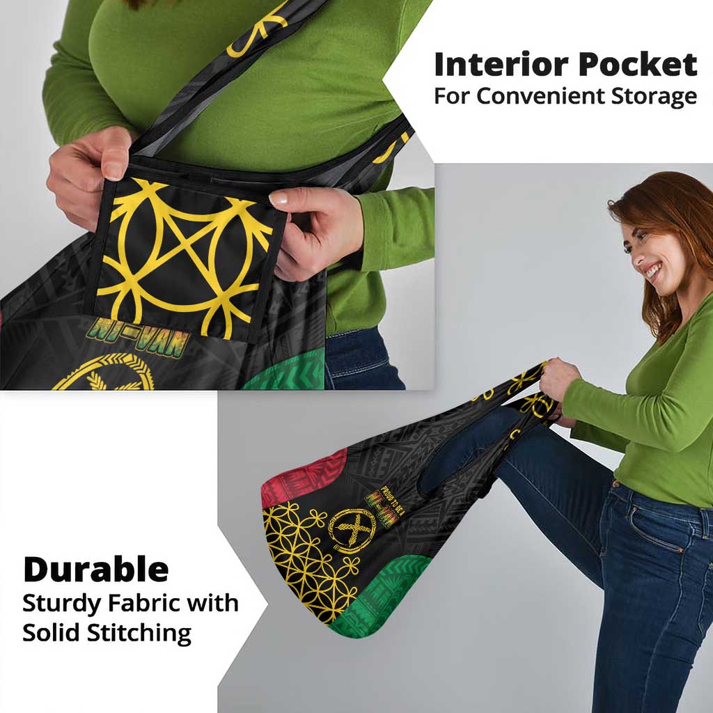 Vanuatu Indipendens Dei Grocery Bag Tribal Sand Drawing