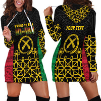 Vanuatu Indipendens Dei Hoodie Dress Tribal Sand Drawing