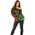 Vanuatu Indipendens Dei Off Shoulder Sweater Tribal Sand Drawing