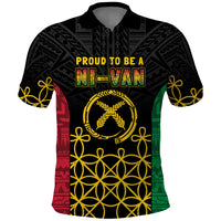 Vanuatu Indipendens Dei Polo Shirt Tribal Sand Drawing