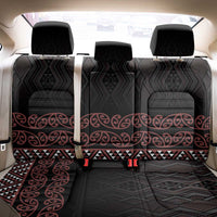 Maori Taniko Patterns Back Car Seat Cover Brown Niho Taniwha Mix Paatiki Motifs