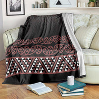 Maori Taniko Patterns Blanket Brown Niho Taniwha Mix Paatiki Motifs