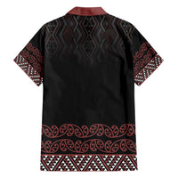 Maori Taniko Patterns Family Matching Puletasi and Hawaiian Shirt Brown Niho Taniwha Mix Paatiki Motifs