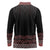 Maori Taniko Patterns Long Sleeve Polo Shirt Brown Niho Taniwha Mix Paatiki Motifs
