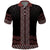 Maori Taniko Patterns Polo Shirt Brown Niho Taniwha Mix Paatiki Motifs